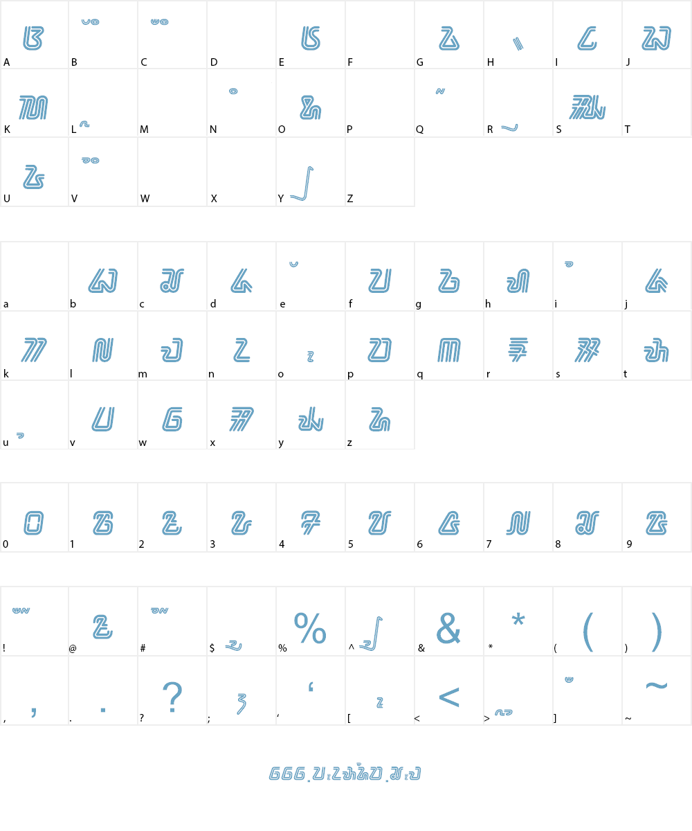 bahana - aksara sunda Font Character